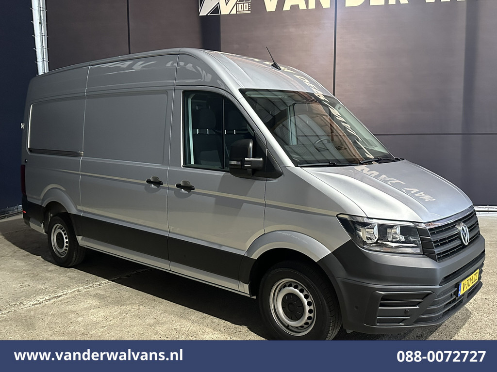 Volkswagen Crafter 2.0 TDI 141pk L3H3 L2H2 Euro6 Airco | Camera | Navigatie | Android Auto | Stoelverwarming Parkeersensoren, Bijrijdersbank, 3000kg trekvermogen, zilver 9