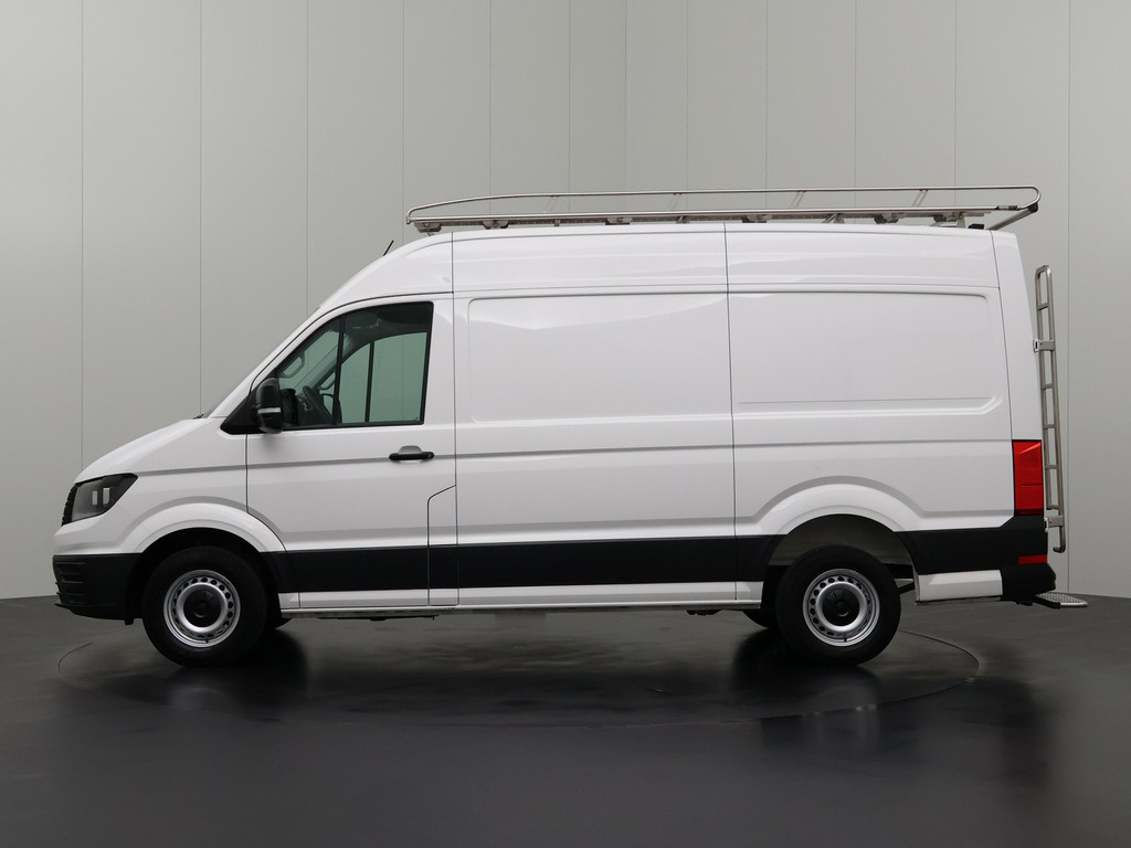 Volkswagen Crafter 2.0TDI L3H3 | Kastinrichting | Imperiaal | Trekhaak | Navigatie | Airco | Cruise | 3-Persoons | Betimmering 12
