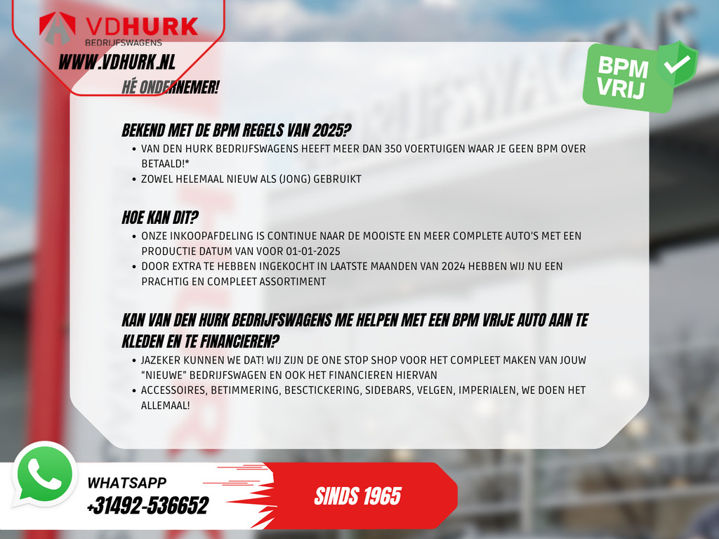 Volkswagen Crafter 2.5 TDI L2 EXPORT Open laadbak/ 5 cil./ 7 Pers./ Trekhaak/ Airco/ Radio 268 X 201 x 40 7