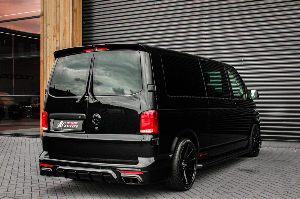 Volkswagen TRANSPORTER 2.0 TDI L2H1 150PK BULLI DC DUBBEL CABINE / LEIGHTONVANS BODYKIT / FULL OPTINS / LEDER / FULL BLACK / APPLE 12