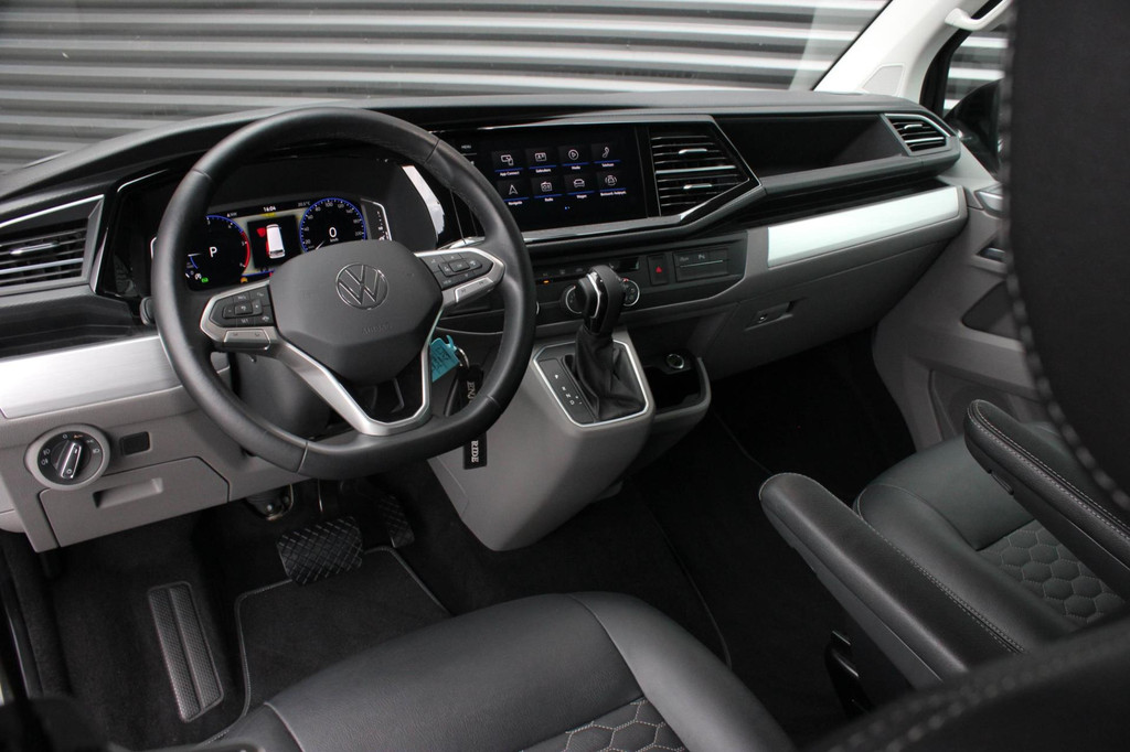 Volkswagen TRANSPORTER 2.0 TDI L2H1 150PK BULLI DC DUBBEL CABINE / LEIGHTONVANS BODYKIT / FULL OPTINS / LEDER / FULL BLACK / APPLE 20