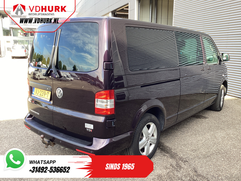 Volkswagen Transporter 2.0 TDI 140 pk DSG Aut. L2 Dubbel Cabine DC EXPORT 2.5t Trekverm./ Cruise/ Airco/ PDC V+A/ LMV 9