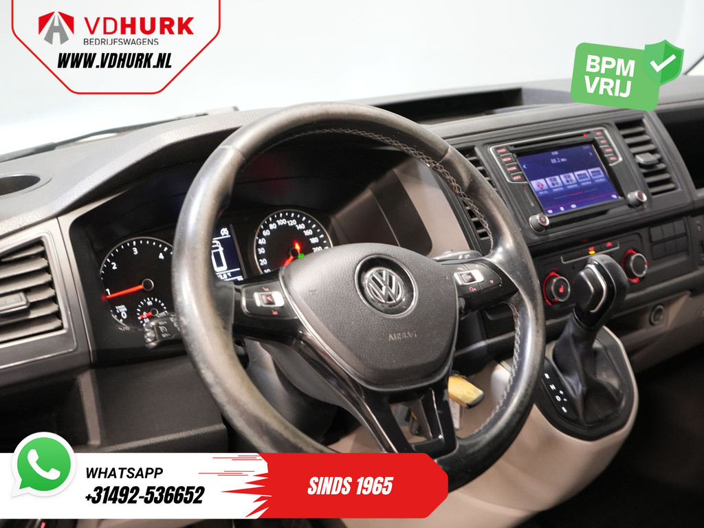 Volkswagen Transporter 2.0 TDI 140 pk DSG Aut. L2 Highline BPM VRIJ! LED/ 2x schuifdeur/ Stoelverw./ Standkachel/ Riem V.V/ Sidebars/ 18LMV/ Camera/ Cruise/ Trekhaak/ Airco 14