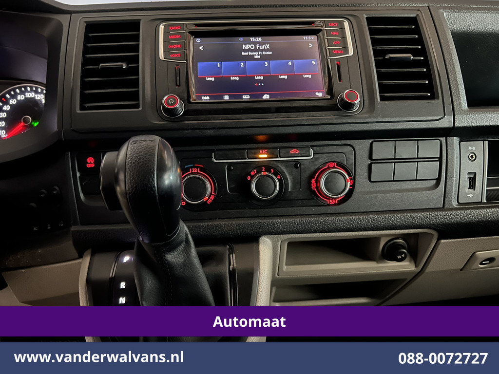 Volkswagen Transporter 2.0 TDI 150pk Automaat L2H1 inrichting Euro6 Airco | 2500kg Trekhaak | Omvormer | Navigatie, Apple Carplay, Cruisecontrol, Android Auto, Parkeersensoren, Bijrijdersbank 19