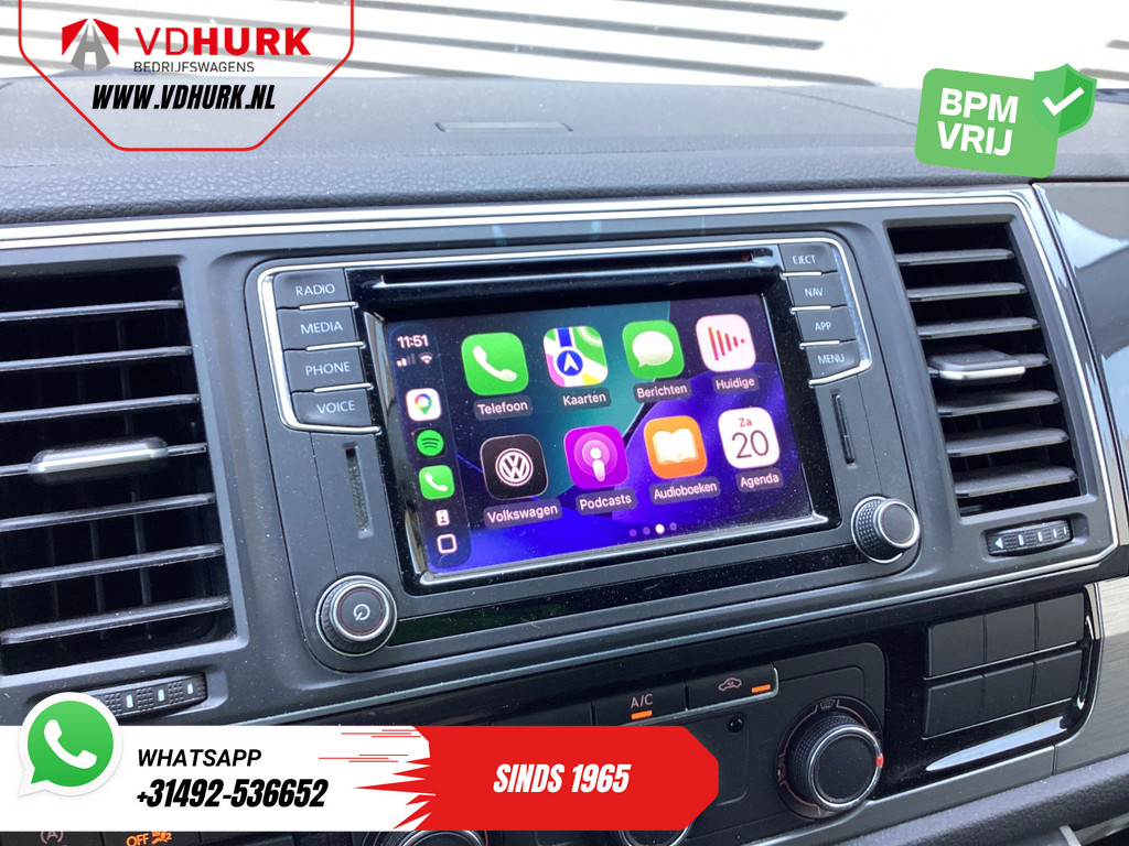 Volkswagen Transporter 2.0 TDI 150 pk DSG Aut. L2 LED/ Adapt.Cruise/ Alarm III/ 2.5t trekverm./ Carplay/ Navi/ Camera/ PDC/ LMV/ Airco 17