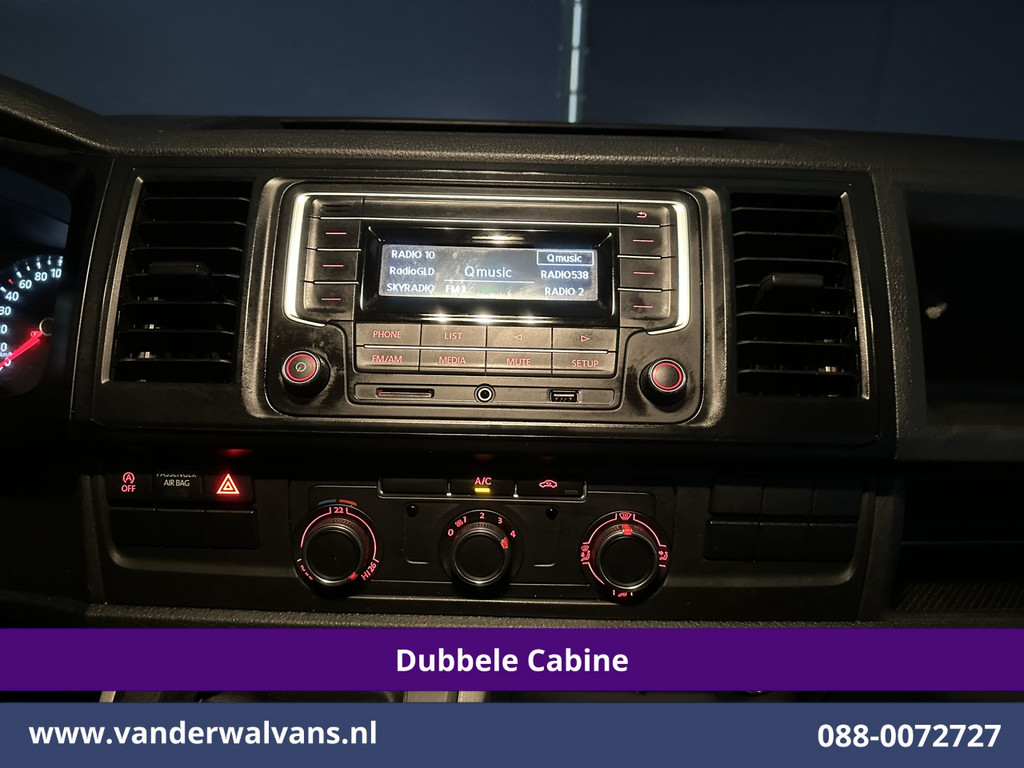 Volkswagen Transporter 2.0 TDI 150pk L2H1 Dubbele Cabine Euro6 Airco | 6-Zits | Cruisecontrol 2500kg trekhaak 13