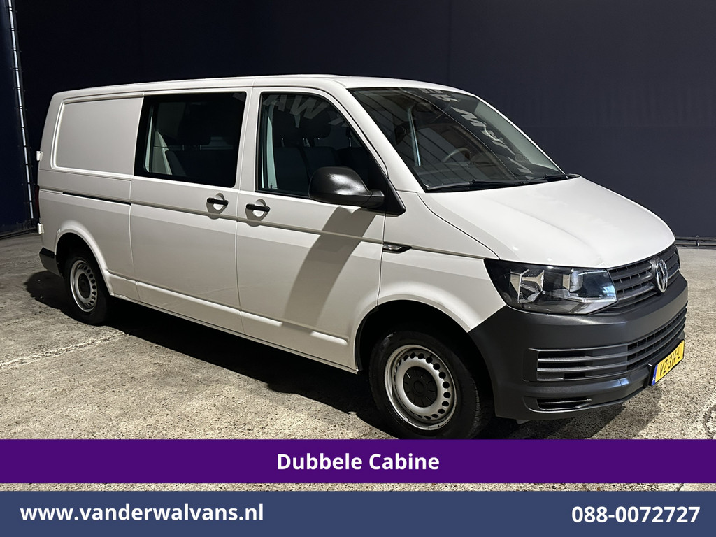Volkswagen Transporter 2.0 TDI 150pk L2H1 Dubbele Cabine Euro6 Airco | 6-Zits | Cruisecontrol 2500kg trekhaak 7