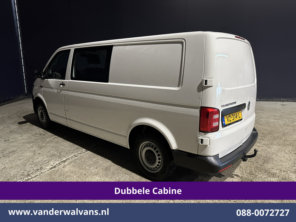 Volkswagen Transporter 2.0 TDI 150pk L2H1 Dubbele Cabine Euro6 Airco | 6-Zits | Cruisecontrol 2500kg trekhaak 8