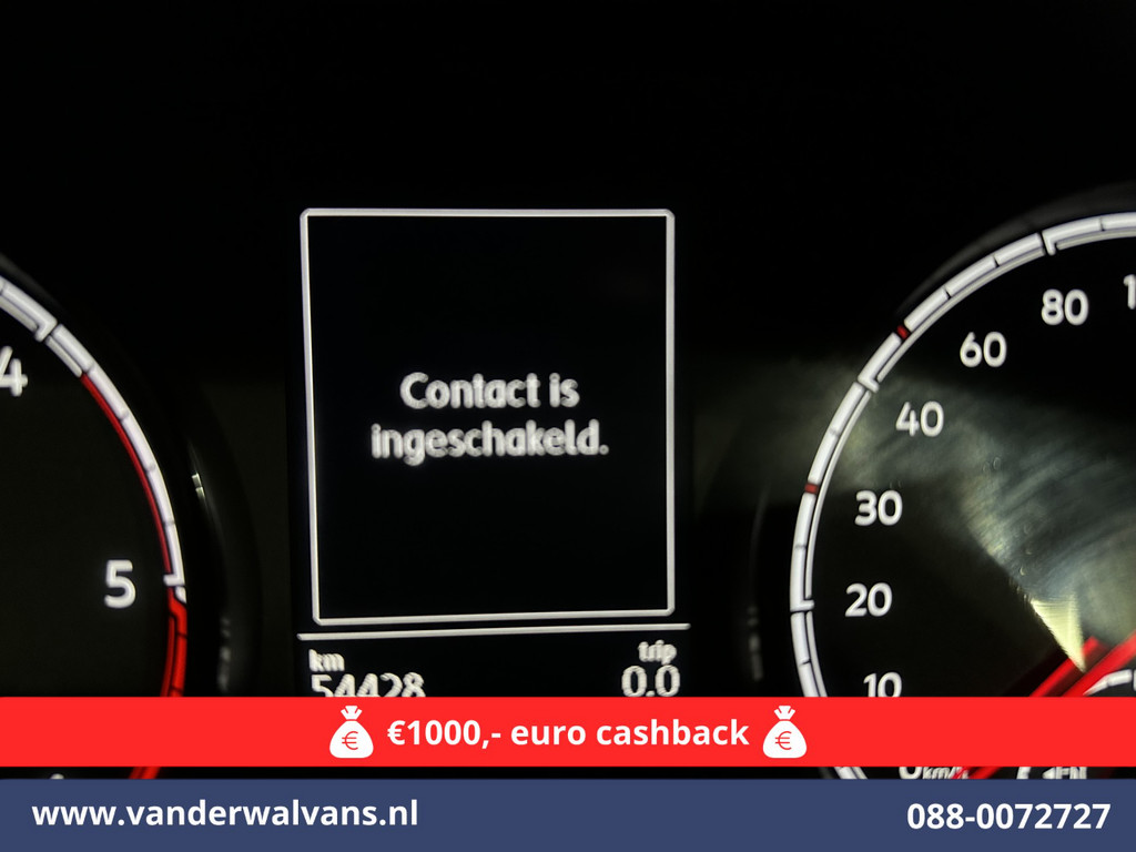 Volkswagen Transporter 2.0 TDI 150pk L2H1 Euro6 Airco | 2500kg Trekhaak | Apple Carplay | Android Auto | Imperiaal Parkeersensoren, Cruisecontrol 18