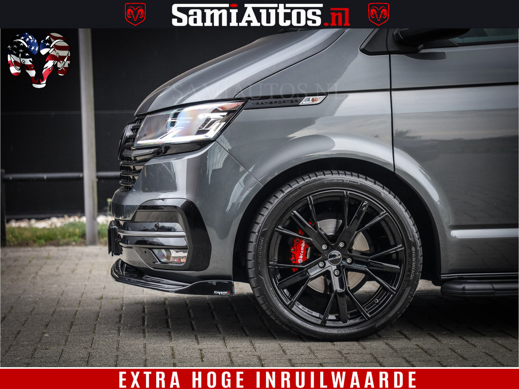 Volkswagen Transporter 2.0 TDI 20 INCH WIELEN | FULL LED | ZEER MOOI | LANG | CAMERA | NAVI | BREMBO COVER | SIDESTEP | TREKHAAK | DUBBELE DEUR (A) | TOP STAAT | | L2H1 | 21