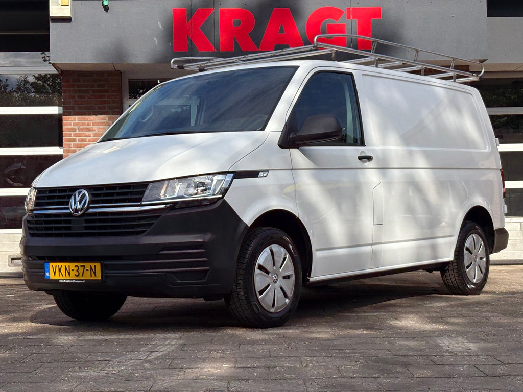 Volkswagen Transporter 2.0 TDI L1H1|110PK|airco|cruise|bluetooth|trekhaak|parkeersensoren achter|imperiaal|drie zitplaatsen|EURO6.