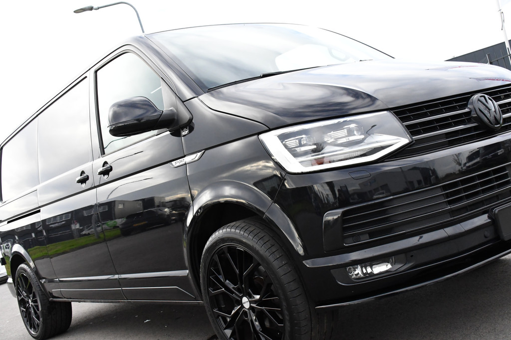 Volkswagen Transporter 2.0 TDI L2H1 Black Edition Highline Adaptieve Cruise, Camera, Carplay, Leder, Trekhaak, Sensoren, 150pk, Automaat, Uniek! 19