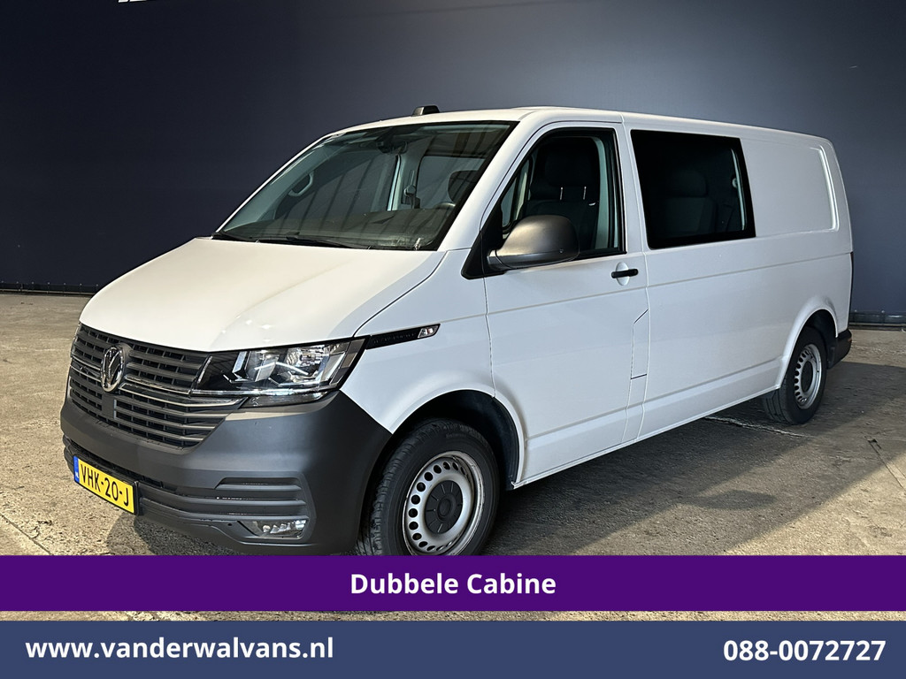Volkswagen Transporter 2.0 TDI L2H1 Dubbele Cabine Euro6 Airco | 2200kg Trekhaak | Apple Carplay Cruiscontrol, Android Auto, 5-Zits, Parkeersensoren 10