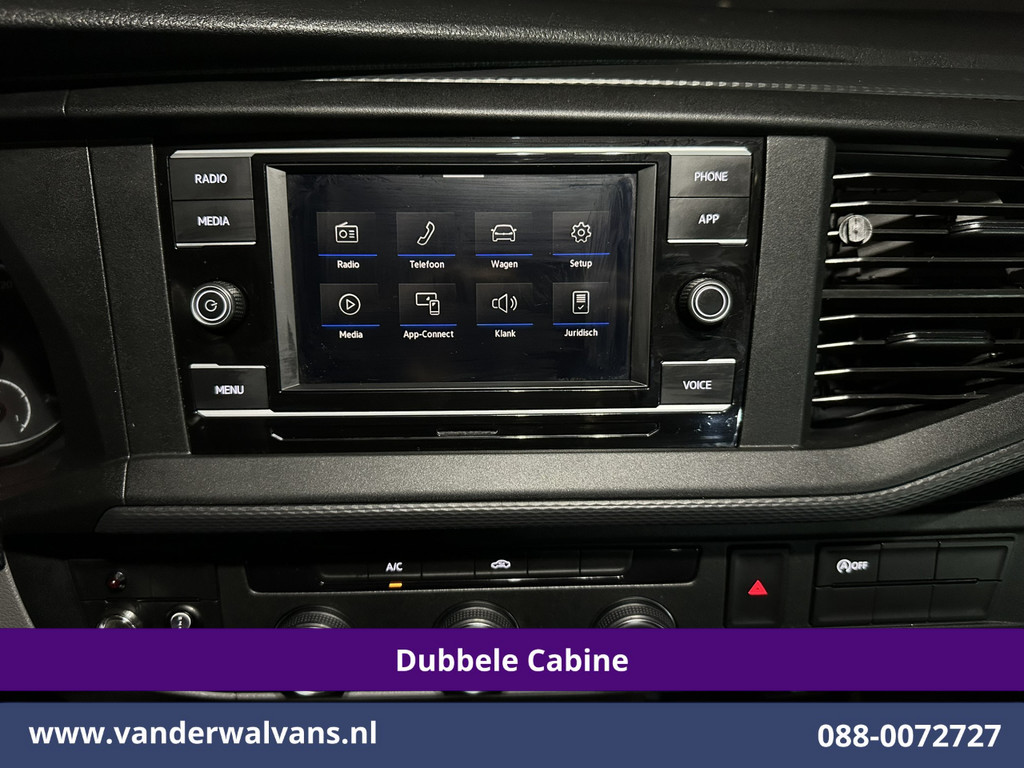 Volkswagen Transporter 2.0 TDI L2H1 Dubbele Cabine Euro6 Airco | 2200kg Trekhaak | Apple Carplay Cruiscontrol, Android Auto, 5-Zits, Parkeersensoren 12
