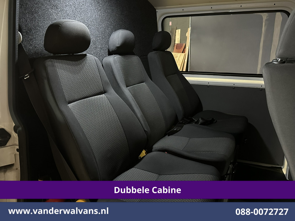 Volkswagen Transporter 2.0 TDI L2H1 Dubbele Cabine Euro6 Airco | 2200kg Trekhaak | Apple Carplay Cruiscontrol, Android Auto, 5-Zits, Parkeersensoren 7
