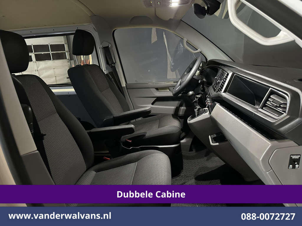 Volkswagen Transporter 2.0 TDI L2H1 Dubbele Cabine Euro6 Airco | 2200kg Trekhaak | Apple Carplay Cruiscontrol, Android Auto, 5-Zits, Parkeersensoren 8