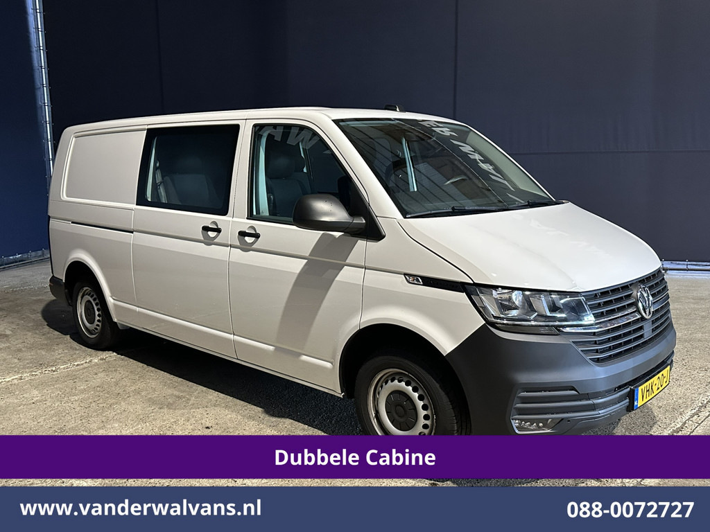 Volkswagen Transporter 2.0 TDI L2H1 Dubbele Cabine Euro6 Airco | 2200kg Trekhaak | Apple Carplay Cruiscontrol, Android Auto, 5-Zits, Parkeersensoren 9