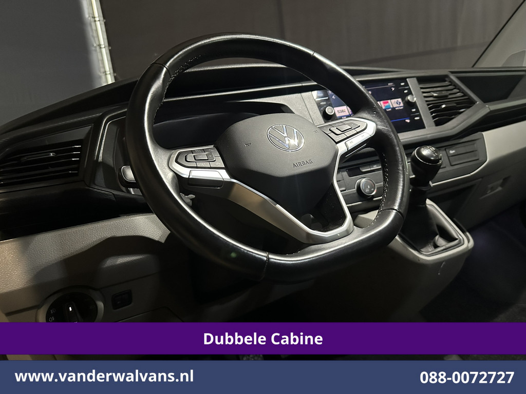Volkswagen Transporter 2.0 TDI L2H1 Dubbele Cabine Euro6 Airco | 5-Zits | Navigatie | Trekhaak | Apple Carplay Android Auto, Cruisecontrol, Parkeersensoren 15