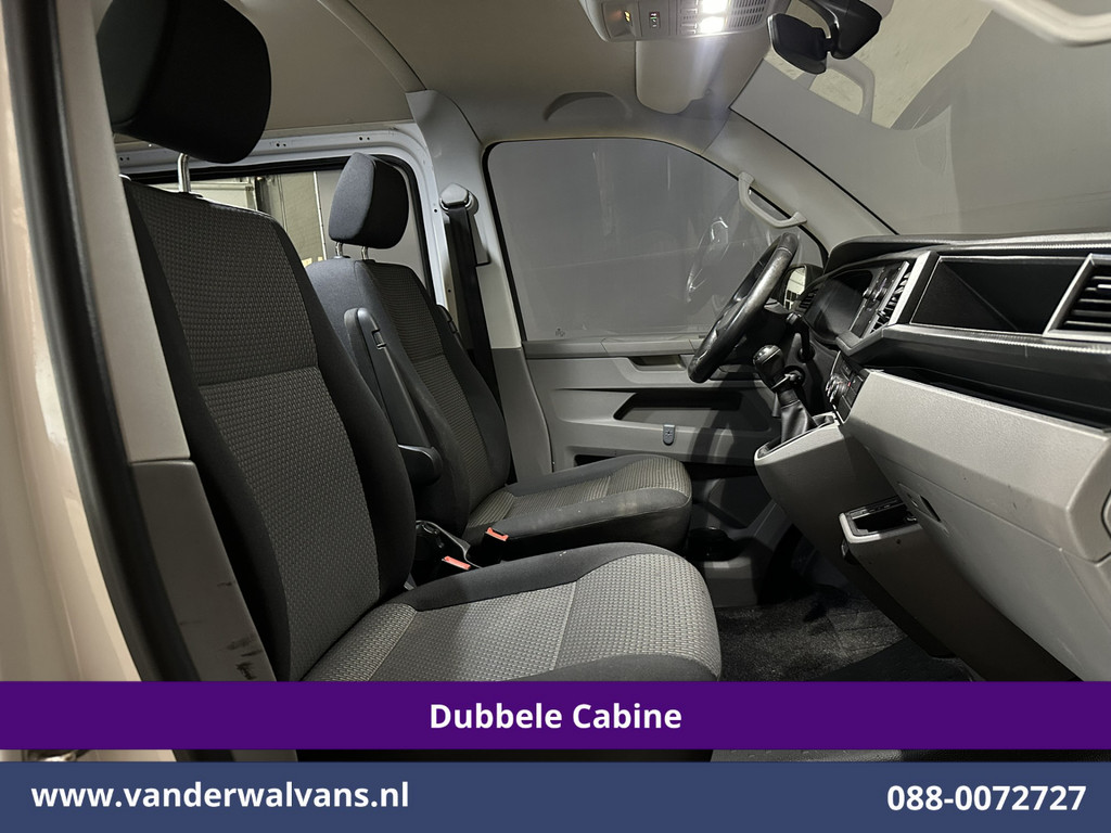 Volkswagen Transporter 2.0 TDI L2H1 Dubbele Cabine Euro6 Airco | 5-Zits | Navigatie | Trekhaak | Apple Carplay Android Auto, Cruisecontrol, Parkeersensoren 8
