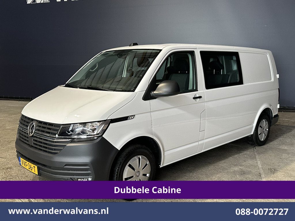 Volkswagen Transporter 2.0 TDI L2H1 Dubbele Cabine Euro6 Airco | 5-Zits | Navigatie | Trekhaak | Apple Carplay Android Auto, Cruisecontrol, Parkeersensoren 9