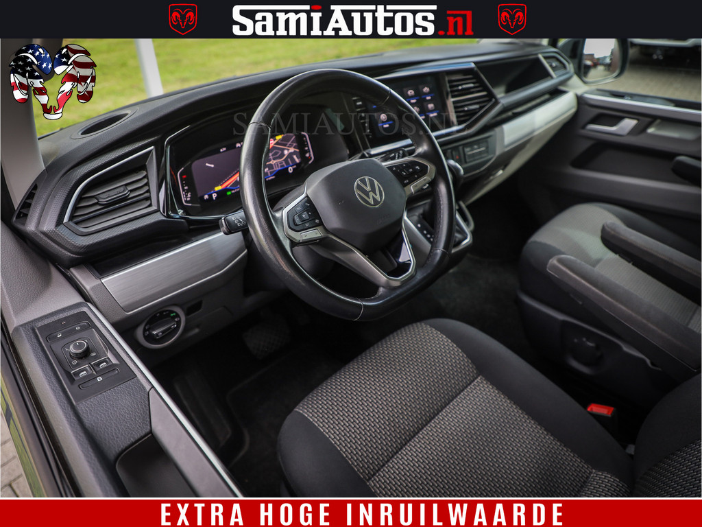Volkswagen Transporter Bulli 2.0 TDI L2H1 30 DC | Full Led | 20 Inch Wielen | Dubbele Cabine | Nardo Grey | 5 Perssons | Trekhaak | 10
