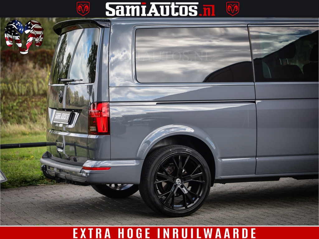Volkswagen Transporter Bulli 2.0 TDI L2H1 30 DC | Full Led | 20 Inch Wielen | Dubbele Cabine | Nardo Grey | 5 Perssons | Trekhaak | 12