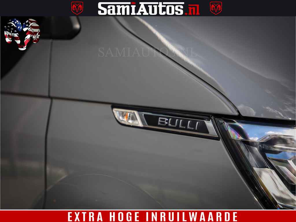 Volkswagen Transporter Bulli 2.0 TDI L2H1 30 DC | Full Led | 20 Inch Wielen | Dubbele Cabine | Nardo Grey | 5 Perssons | Trekhaak | 8