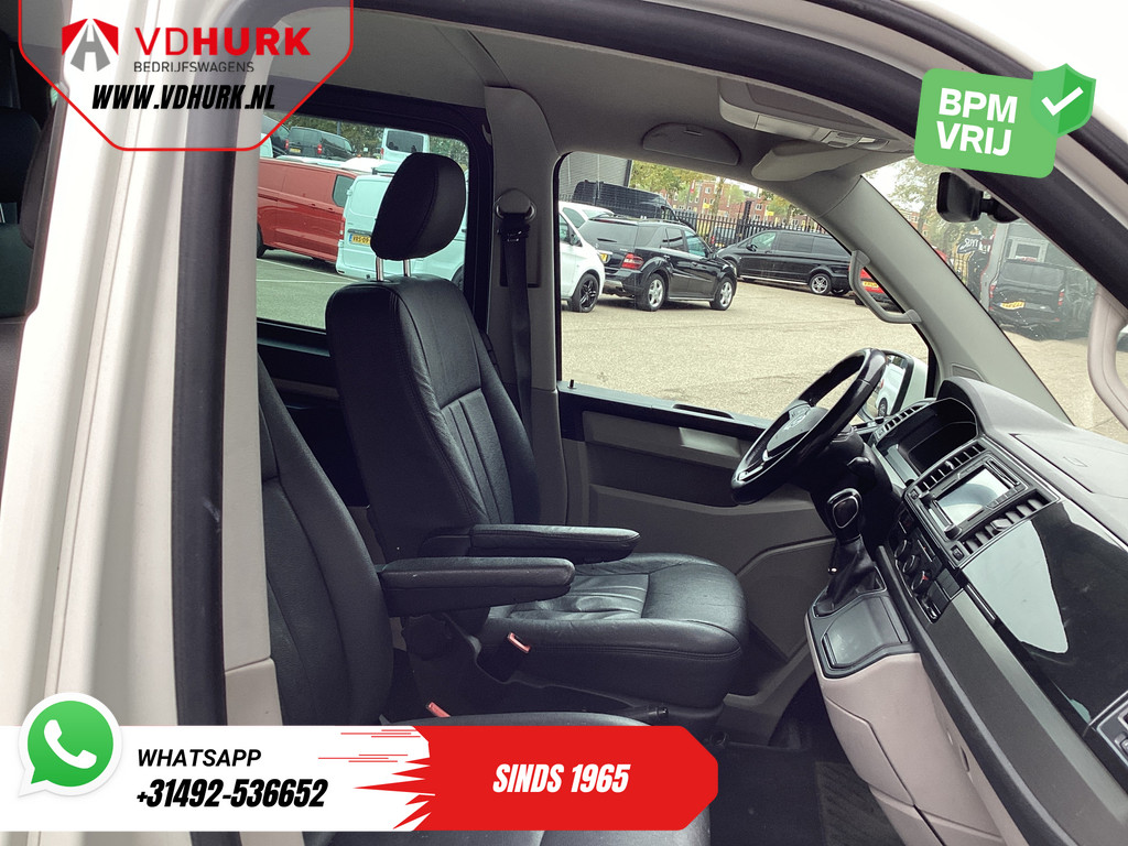 Volkswagen Transporter T6 2.0 TDI 150 pk DSG Aut. L2 Highline E6 DC Dubbel Cabine BPM VRIJ! Leder/ Cruise/ PDC/ Sidebars/ Trekhaak/ LMV/ DAB 12