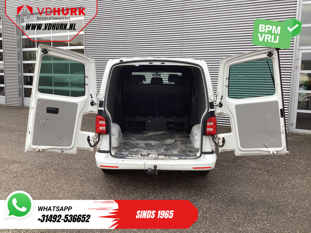 Volkswagen Transporter T6 2.0 TDI 150 pk DSG Aut. L2 Highline E6 DC Dubbel Cabine BPM VRIJ! Leder/ Cruise/ PDC/ Sidebars/ Trekhaak/ LMV/ DAB 8