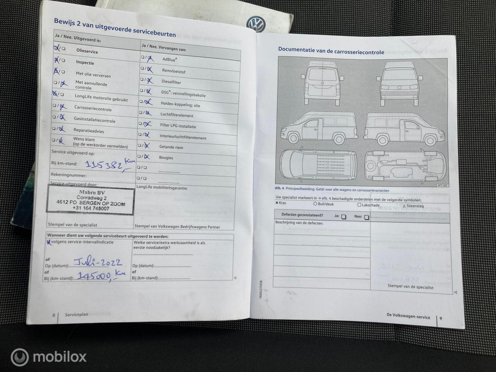 Volkswagen Transporter T6 2.0 TSI L2H2 9 PERS CNG / BENZINE EUR 13950,- +21 BTW/TAX 12