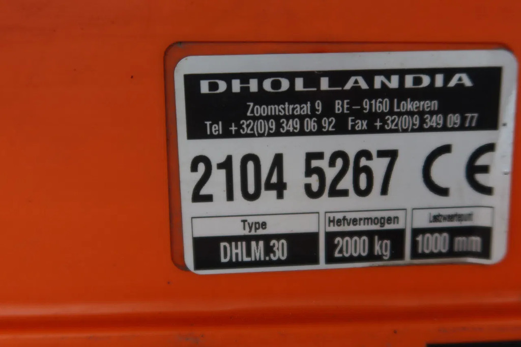 Volvo Bak + Dhollandia klep 2000 Kg 18