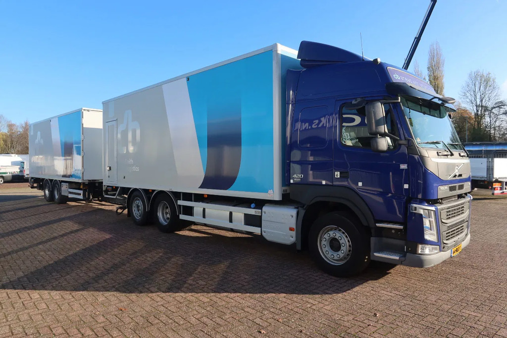 Volvo FM 420 6x2 Bak + Dhollandia klep 1500 kg + Aanhanger 94-WS-TS 17