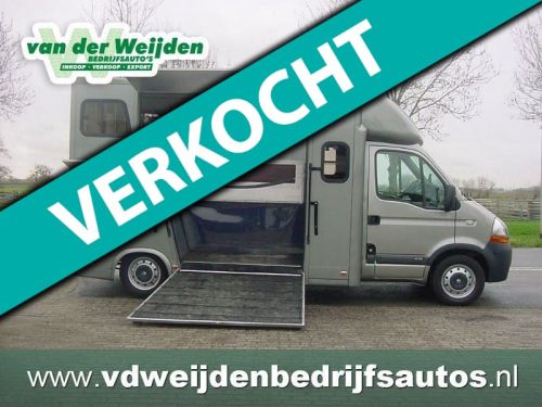 Renault Master 2.5 D 2-Paards Paardenauto Dub.Cab. Marge/Prive