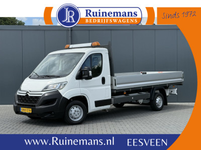 Citroen Jumper 2.2 BlueHDi 140 PK EURO 6 / L4 MAXI PICK UP / 4.20 LAADBAK / 1e EIG. / 2.5 TONS TREKHAAK / 3-ZITS
