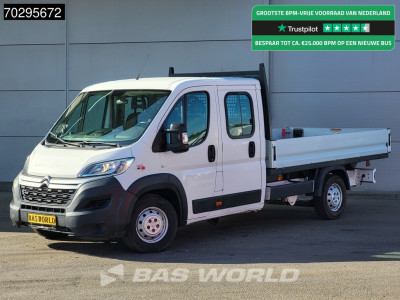 Citroen Jumper 140PK Open Laadbak Dubbel Cabine Airco Euro6 Pritsche Pickup Open Box Airco