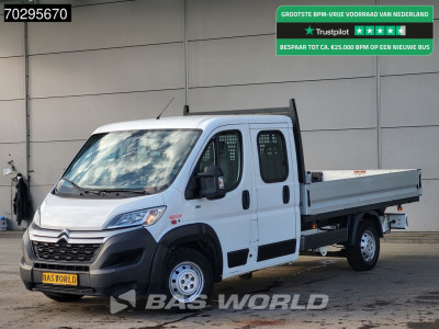Citroen Jumper 140PK Open Laadbak Dubbele Cabine Euro6 Pritsche Pickup Open Box