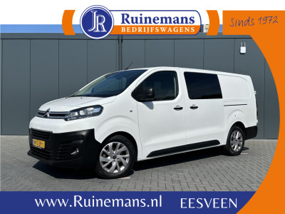 Citroen Jumpy 2.0 BlueHDI 180 PK / AUTOMAAT / L3H1 / DUBBEL CABINE / 2x SCHUIFDEUR / TREKHAAK / CAMERA / BLIND SPOT / ECC / CRUISE / 6 PERSOONS