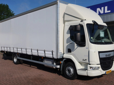 DAF LF 250 LF250 FA Schuifzeil +Dhollandia 1500 kg 12
