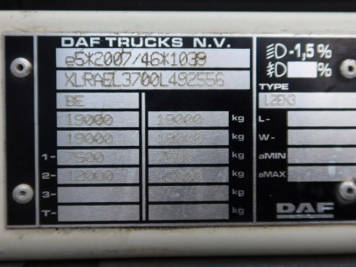 DAF LF 290 Koel/Vries Carrier + B.A.R. 2.000 kg Klep foto 19