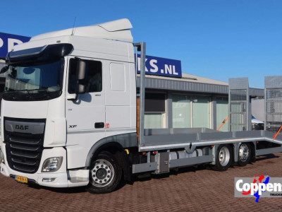 DAF XF 450 6x2 Oprijwagen vloerhoogte 100 cm + 2x  bed + lift as