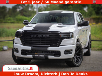 Dodge RAM 1500 Laramie Night | 420Pk 636 Nn | Extra Groot Scherm + Passagiers Scherm | Comfortabele Dubbele Cabine met Royale 5 Zitplaatsen | Nu Leverbaar uit Voorraad | Voorraad Nr 2223 - 5047