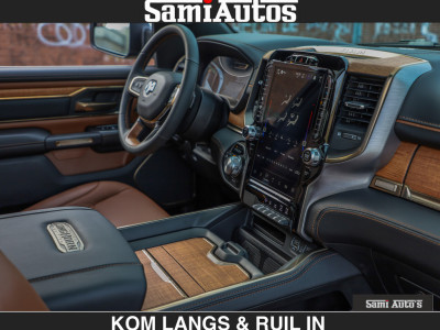 Dodge RAM BLACK OPS LONGHORN BRUIN LEDER 5,7L V8 HEMI | VIRTUAL |  HEAD UP | PANODAK | LUCHTVERING | BOM VOL | DC |  402 PK | CREW CAB | DUBBELE CABINE | 4X4 | 5 PERSOONS | GRIJSKENTEKEN | LIMITED foto 10