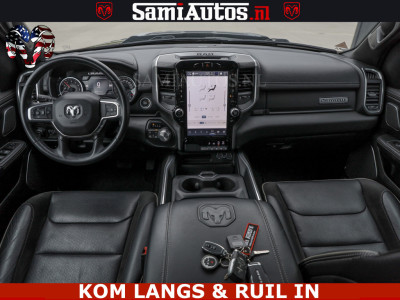 Dodge RAM DE DONDER | 5.7 V8 HEMI | BRONZE BREDE WIELEN | WIDE BODY | OPEN UITLAAT KLEP | ZEER DIK | DUBBELE CABINE | DC | 5 PERSOONS | GRIJS KENETEKEN | BJ 2023 44000KM | FULL LED VERLICHTING | MEGA DIK | 19