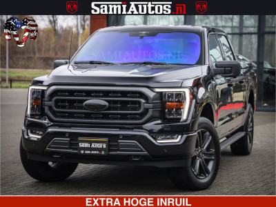 Dodge RAM FORD F150 BLACK OPS | 5.0 V8 406PK | 360 CAMERA | UITLAAT KLEP | BEDSLIDE | CREW CAB | LEDER | CREW CAB | DUBBELE CABINE | 5 PERSOONS | DC | GRIJSKENTEKEN |