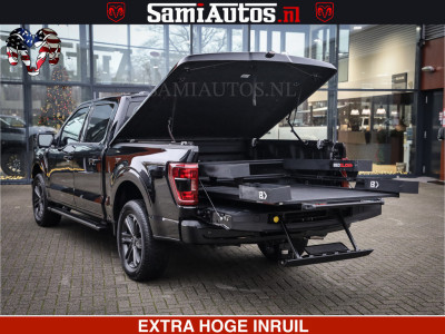 Dodge RAM FORD F150 BLACK OPS | 5.0 V8 406PK | 360 CAMERA | UITLAAT KLEP | BEDSLIDE | CREW CAB | LEDER | CREW CAB | DUBBELE CABINE | 5 PERSOONS | DC | GRIJSKENTEKEN | foto 10