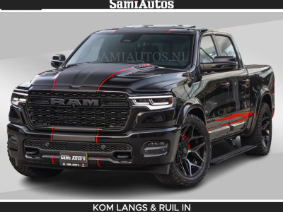 Dodge RAM LIMITED 2026 5.7 V8 HEMI | MAXIMAAL UITGERUST | DUBBELE CABINE | 5 PERSOONS | DC | Allernieuwste Limited uitvoering â volledig uitgerust met alle opties, inclusief MWK en normale laadbak.