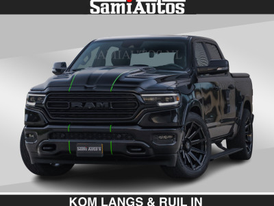 Dodge RAM LIMITED 5.7 V8 HEMI | TOP STAAT | BOM VOL | HUD | LUCHTVERING | STRIPING | BREDE WIELEN | OPEN UITLAAT KLEP | ADAPTIVE | PANO |  DC | CREW CAB | DUBBELE CABINE | 5 PERSOONS |