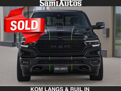 Dodge RAM LIMITED 5.7 V8 HEMI | TOP STAAT | EUR59950,- excl | BOM VOL | HUD | LUCHTVERING | STRIPING | BREDE WIELEN | OPEN UITLAAT KLEP | ADAPTIVE | PANO |  DC | CREW CAB | DUBBELE CABINE | 5 PERSOONS | foto 2
