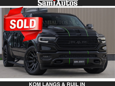 Dodge RAM LIMITED 5.7 V8 HEMI | TOP STAAT | EUR59950,- excl | BOM VOL | HUD | LUCHTVERING | STRIPING | BREDE WIELEN | OPEN UITLAAT KLEP | ADAPTIVE | PANO |  DC | CREW CAB | DUBBELE CABINE | 5 PERSOONS | foto 3