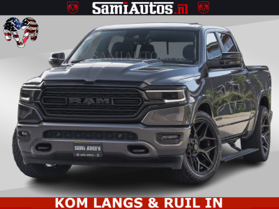 Dodge RAM LIMITED NIGHT 5.7 V8 402PK | HUD | 4PL WHEELS | LUCHTVERING |OPEN UILAAT KLEP | BOM VOL | GRANITE CRYSTAL | DC | CREW CAB | DUBBELE CABINE | 5 PERSOONS GRIJSKENTEKEN | EERSTE EIGENAAR | TOP STAAT 44000 KM |